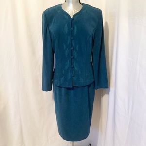 Karin Stevens Teal Midi Dress 14